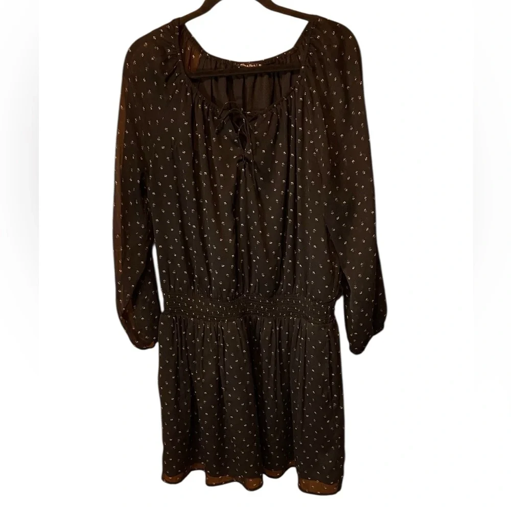 Abercrombie & Fitch Black Long Sleeve Mini Dress Size XL - Picture 3 of 8